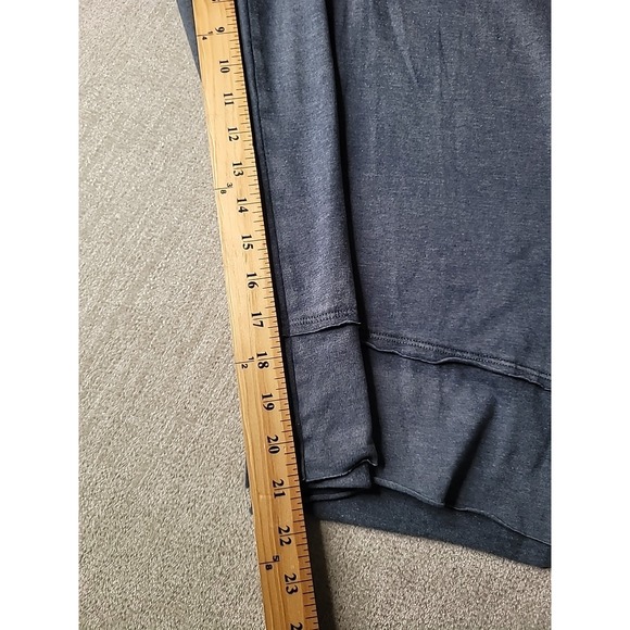 Livi Active Women's Plus Size 14/16 Gray Drawstring Waist Wide Leg Capri Pants - Picture 6 of 9